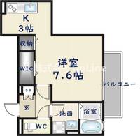 大阪府東大阪市下小阪1丁目(アパート)の賃貸物件の間取り