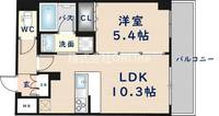 大阪府東大阪市上小阪1丁目(マンション)の賃貸物件の間取り