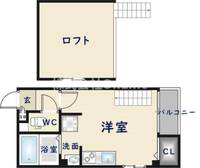 大阪府東大阪市長栄寺(マンション)の賃貸物件の間取り