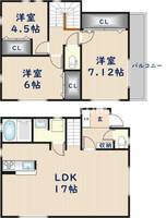 大阪府八尾市上之島町南7丁目(一戸建)の賃貸物件の間取り