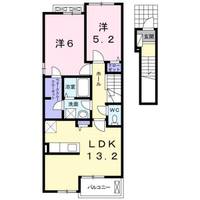 クレール ハピネスAの間取り