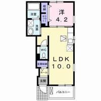 アンソレイエ 赤石の間取り