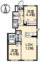 シャーメゾン上林 A棟の間取り