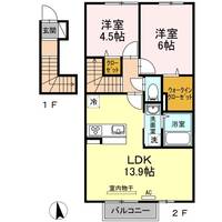 グランツ上薬王寺 C棟の間取り
