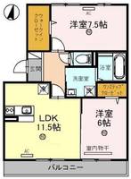 メイプルコートの間取り