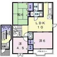 joli cour Aの間取り