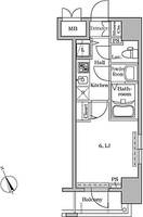 レジディア広尾Ⅱの間取り