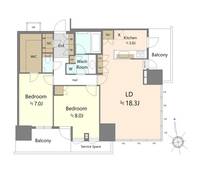 物件の間取り画像