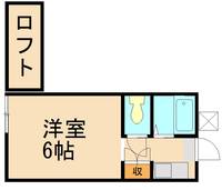 福岡県福岡市西区小戸1丁目(アパート)の賃貸物件205の間取り