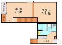 福岡県福岡市西区大字周船寺(アパート)の賃貸物件の間取り