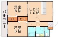 クレセント・ウエストの間取り
