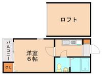 福岡県福岡市西区小戸5丁目(アパート)の賃貸物件202の間取り
