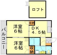 フォルトーナTJ105の間取り