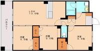福岡県福岡市早良区西新2丁目(マンション)の賃貸物件202の間取り
