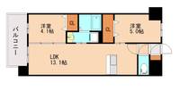 福岡県春日市原町1丁目(マンション)の賃貸物件304の間取り