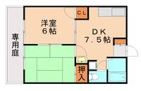 エクセレント白水ヶ丘103の間取り