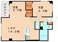 福岡県福岡市南区長丘4丁目(マンション)の賃貸物件の間取り