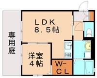 福岡県福岡市南区井尻1丁目(アパート)の賃貸物件の間取り
