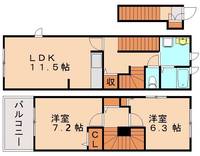 福岡県春日市昇町5丁目(アパート)の賃貸物件208の間取り