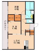 福岡県福岡市南区弥永1丁目(アパート)の賃貸物件102の間取り