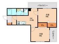 ジェントリー高宮406の間取り