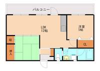 福岡県飯塚市楽市(マンション)の賃貸物件302の間取り