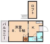 コートビレッジ B棟205の間取り