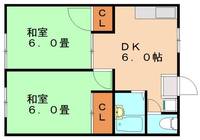 福岡県飯塚市綱分(アパート)の賃貸物件103の間取り