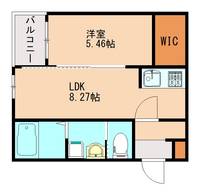 福岡県飯塚市幸袋(アパート)の賃貸物件102の間取り