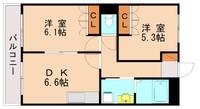 福岡県飯塚市大門(アパート)の賃貸物件203の間取り