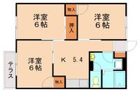 福岡県飯塚市楽市(アパート)の賃貸物件202の間取り