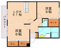 福岡県嘉麻市鴨生(アパート)の賃貸物件203の間取り