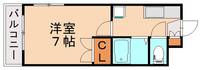 福岡県北九州市八幡西区日吉台2丁目(マンション)の賃貸物件105の間取り