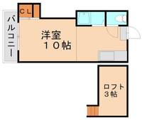 福岡県北九州市八幡西区割子川2丁目(アパート)の賃貸物件205の間取り
