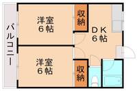 福岡県北九州市八幡西区折尾4丁目(アパート)の賃貸物件202の間取り