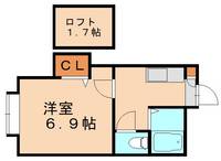 福岡県北九州市八幡西区則松5丁目(アパート)の賃貸物件203の間取り