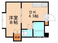 福岡県北九州市八幡西区南鷹見町(アパート)の賃貸物件201の間取り