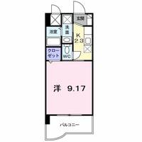福岡県北九州市八幡西区黒崎3丁目(マンション)の賃貸物件の間取り