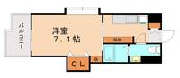 福岡県北九州市八幡西区黒崎4丁目(マンション)の賃貸物件904の間取り