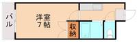 福岡県北九州市八幡西区穴生1丁目(マンション)の賃貸物件302の間取り