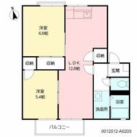 ハイツ耕心A203の間取り