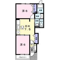 福岡県遠賀郡遠賀町大字別府(アパート)の賃貸物件102の間取り