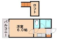 福岡県北九州市八幡西区日吉台2丁目(マンション)の賃貸物件207の間取り