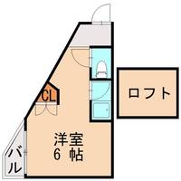 福岡県福岡市東区多々良2丁目(アパート)の賃貸物件101の間取り