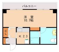 福岡県福岡市東区唐原4丁目(マンション)の賃貸物件502の間取り
