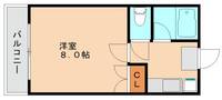 福岡県福岡市東区香椎駅前3丁目(マンション)の賃貸物件303の間取り