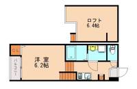 福岡県福岡市東区香椎駅前3丁目(アパート)の賃貸物件102の間取り