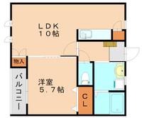 アイベル長者原203の間取り