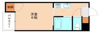 福岡県北九州市戸畑区天神2丁目(マンション)の賃貸物件202の間取り