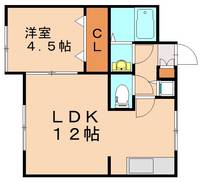 福岡県北九州市小倉北区中島1丁目(マンション)の賃貸物件302の間取り
